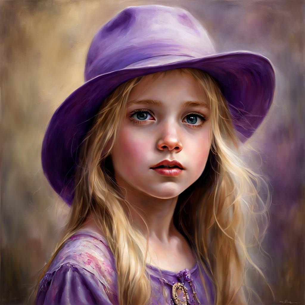 Purple portrait