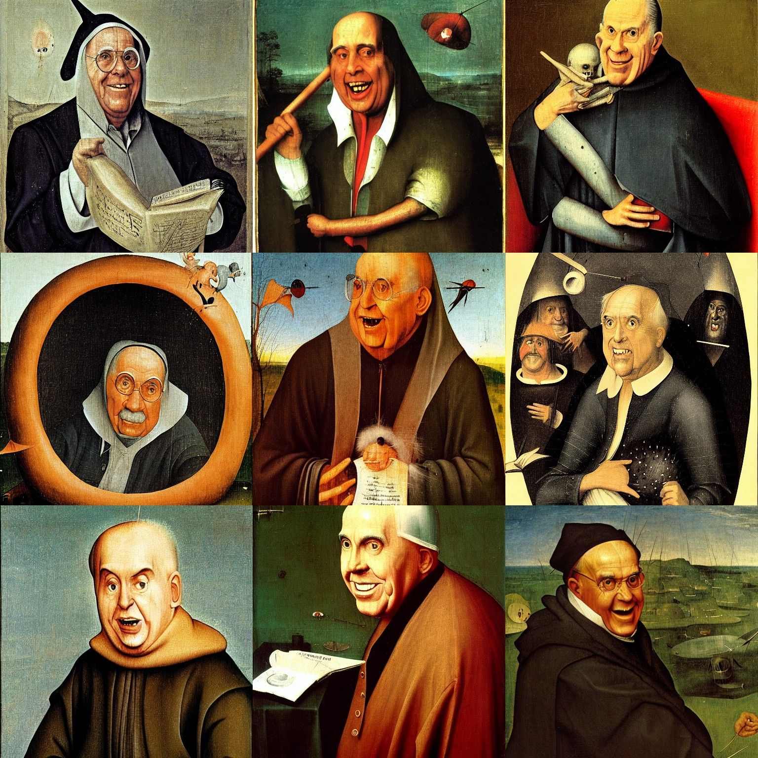Ed McMahon in the Style of Bosch