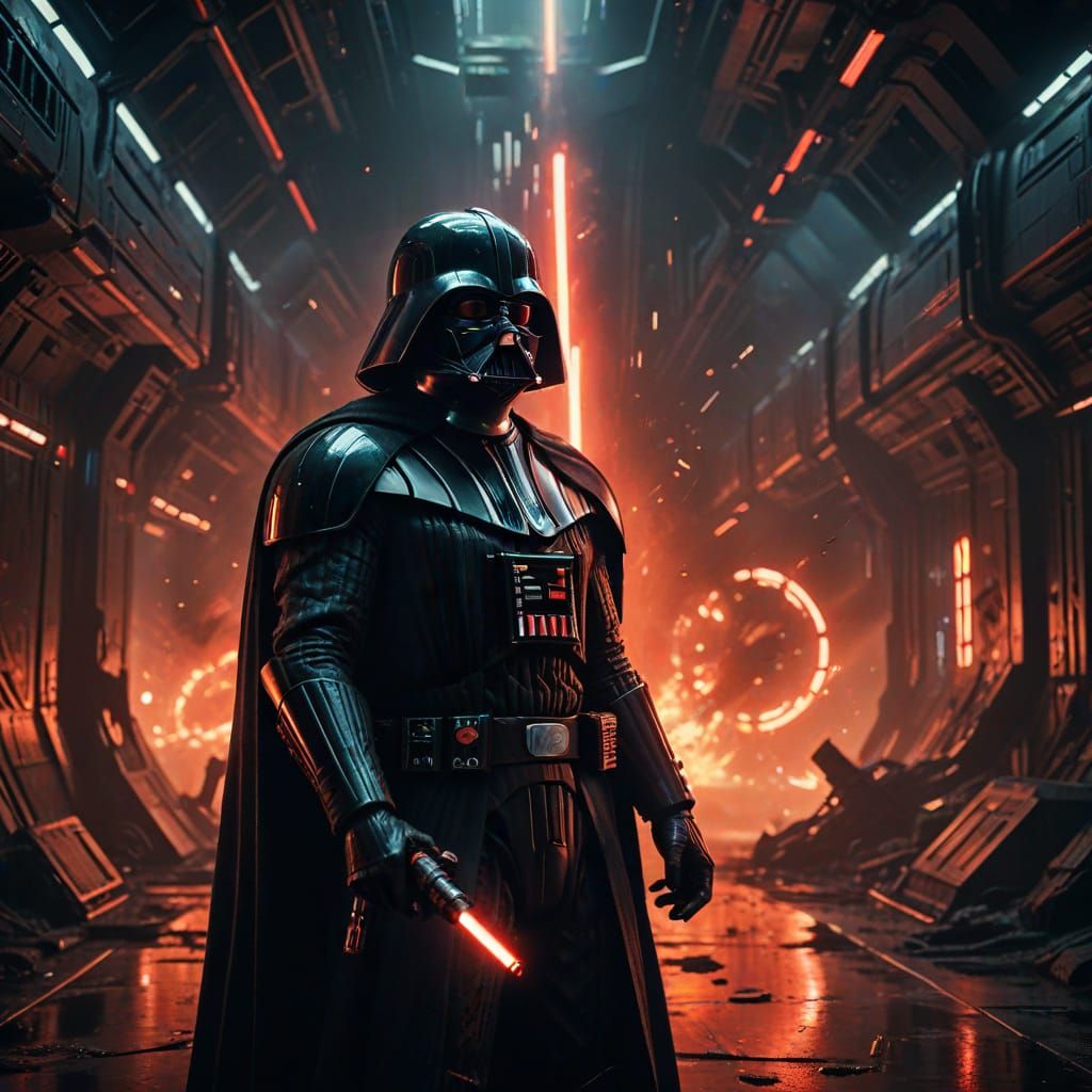 Dark Lord of the Galaxy in Cinematic Style