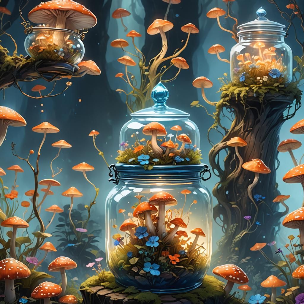 Miniature Wonderland in a Jar: Fantasy Concept Art