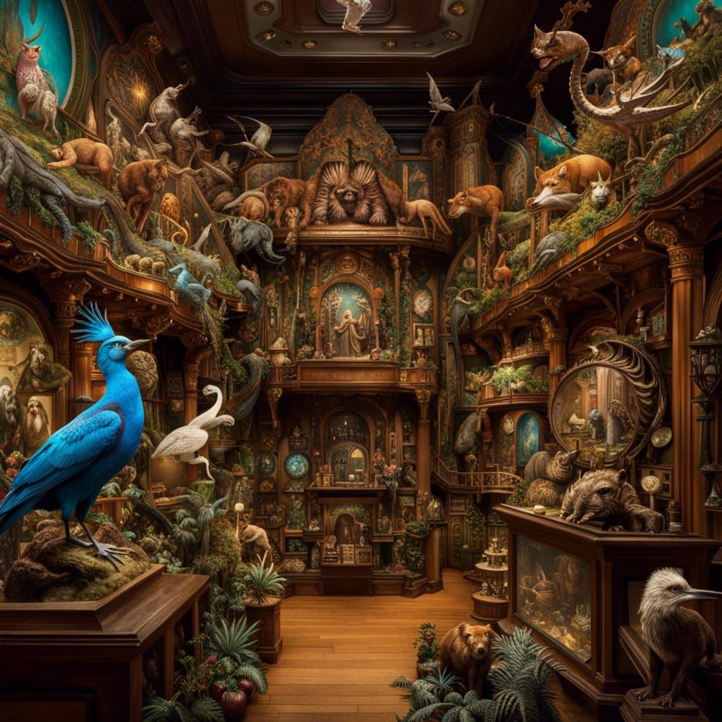 Fantasycore Museum for Small Wild Animals in 8K