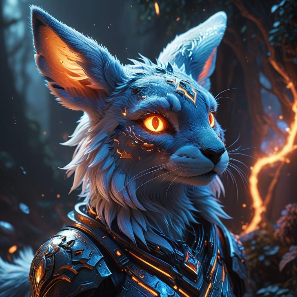 Ethereal Anargy Shifter in Vibrant, Dreamlike Neon Environme...