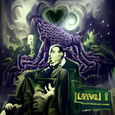Lovecraft Image Generated by AI