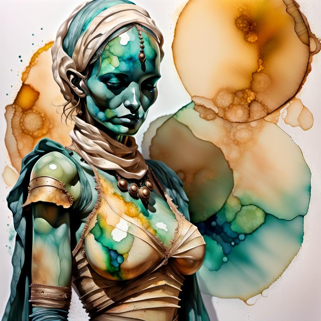 Tender Abstract Alcohol Ink Masterpiece