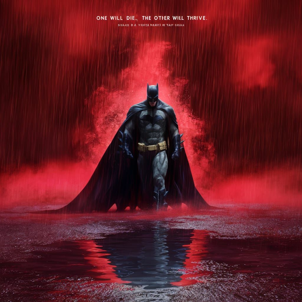 Batman in Red Rain Tempest Movie Poster