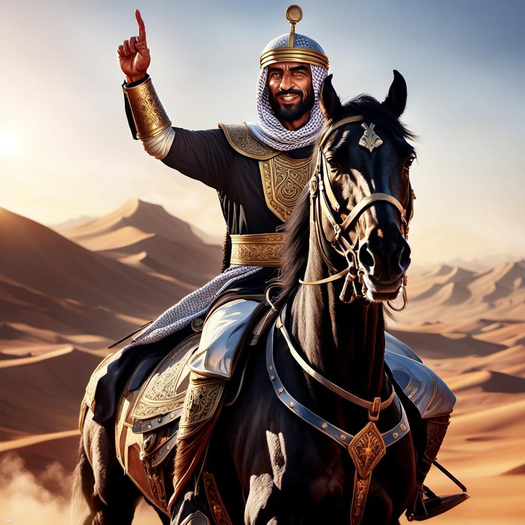 "A powerful Arab Muslim warrior