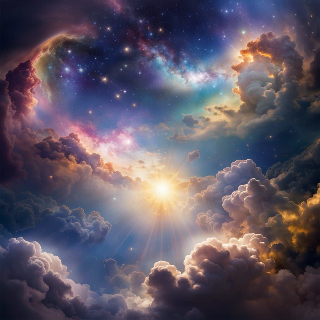 Milky Way Galaxy in Divine Sunshine