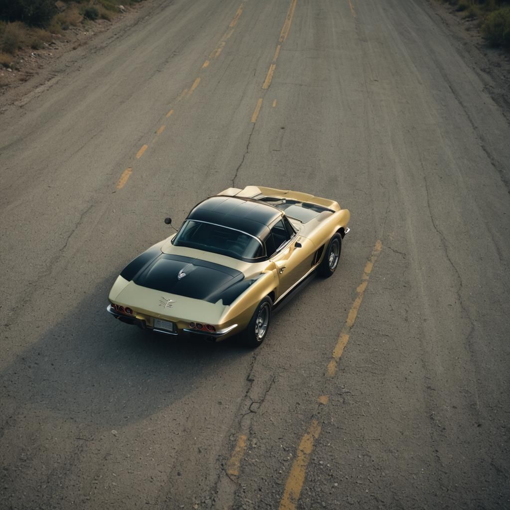 Cinematic Chevrolet Corvette Film Still