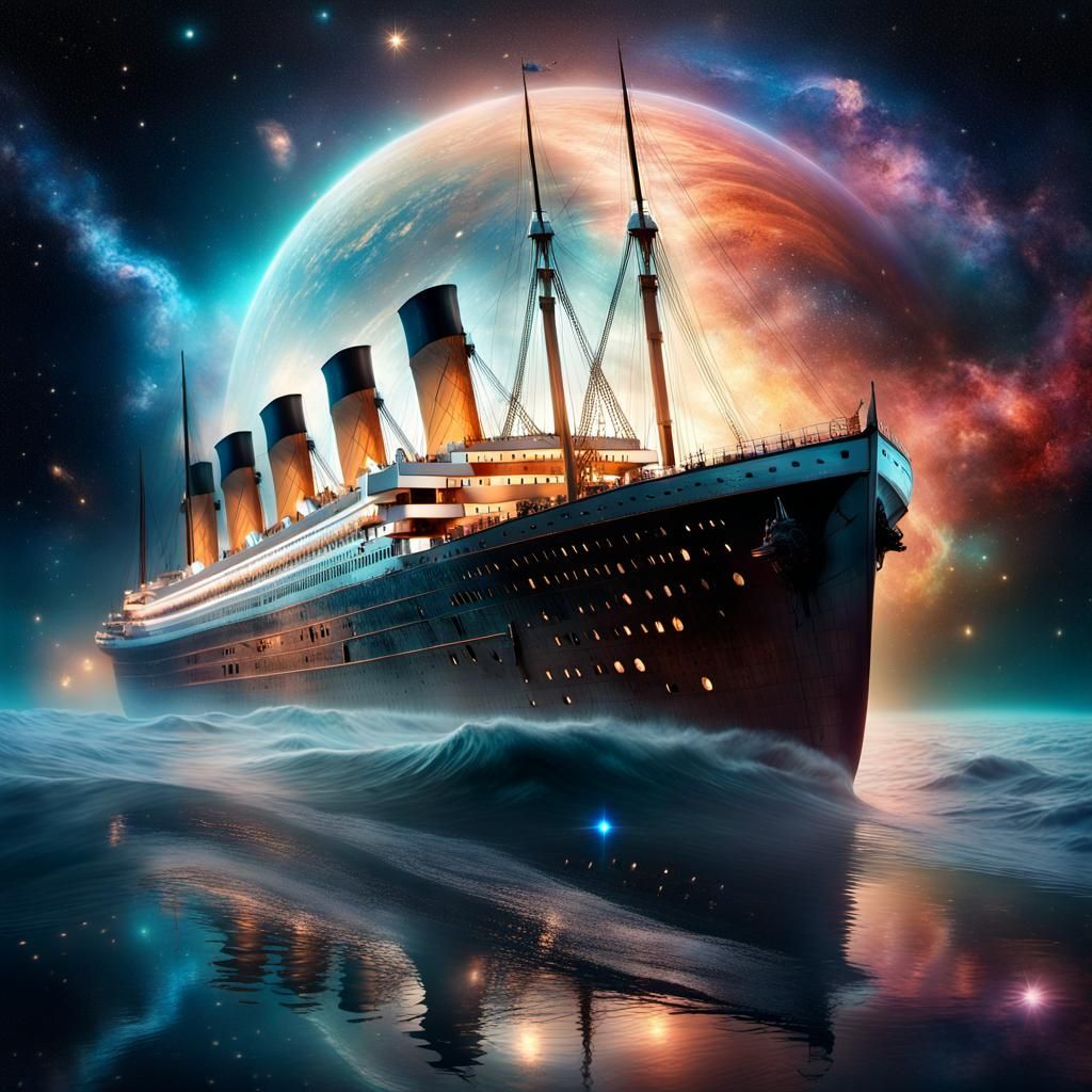 "A beautiful image of the ship the titanic
