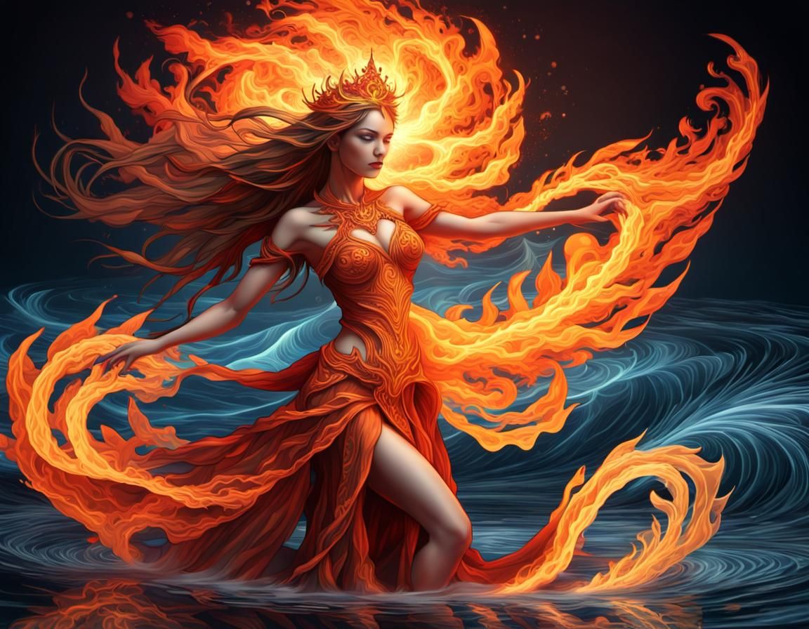 Fire Princess and Water Warrior in Harmony