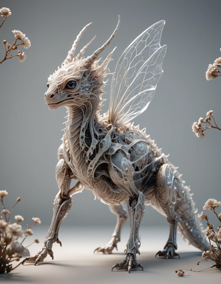 Translucent Creature in Photorealistic 3D Art