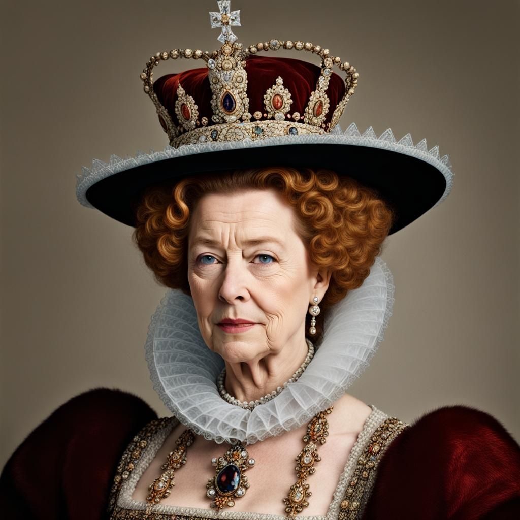 Queen Elizabeth I Portrait in Studio Lighting