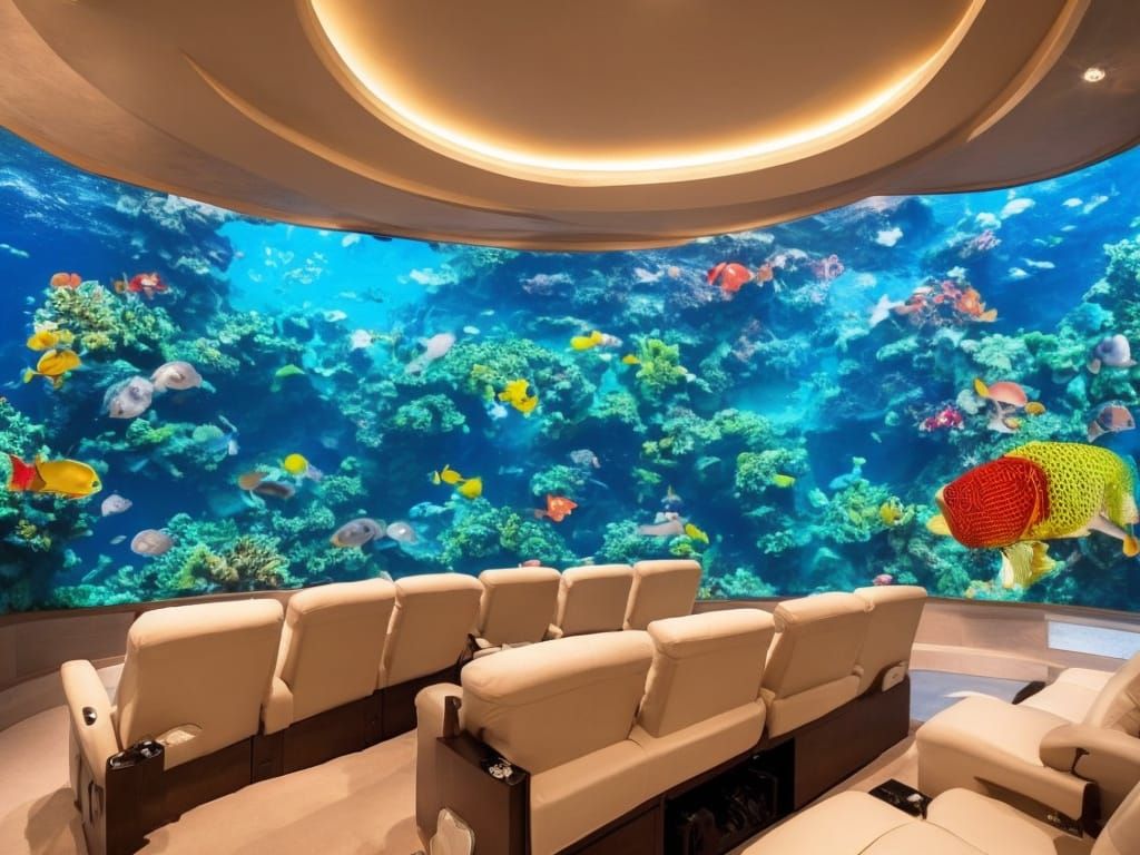 Underwater Theater Room at Bottom of Ocean