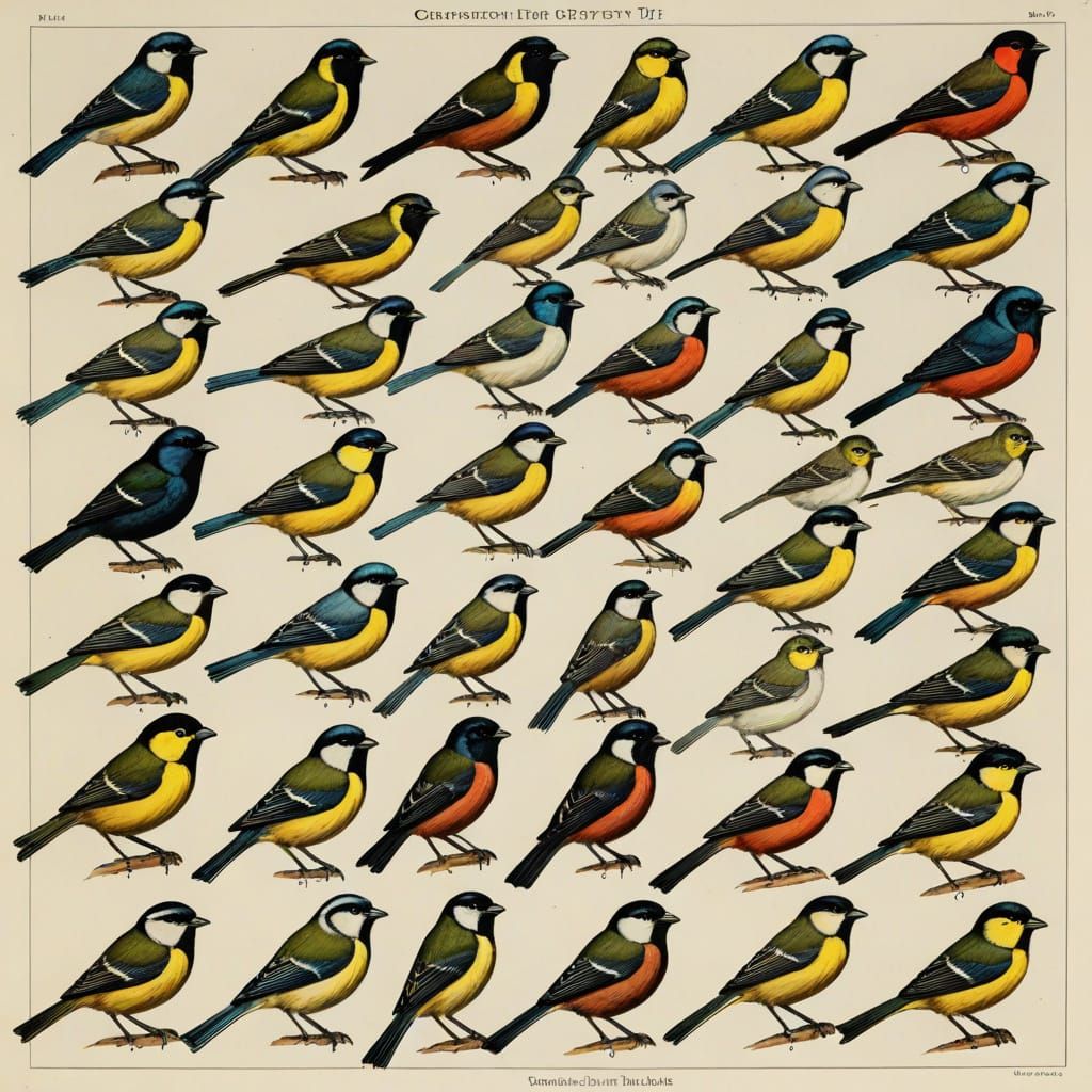 Botanical Chart of Bluet Flowers