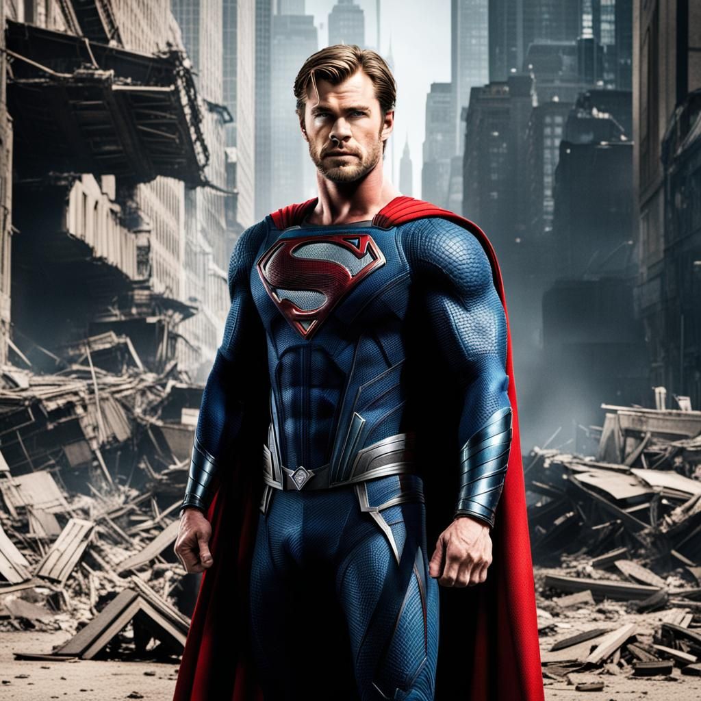 Chris Hemsworth as Superman: Hyperreal AI Art