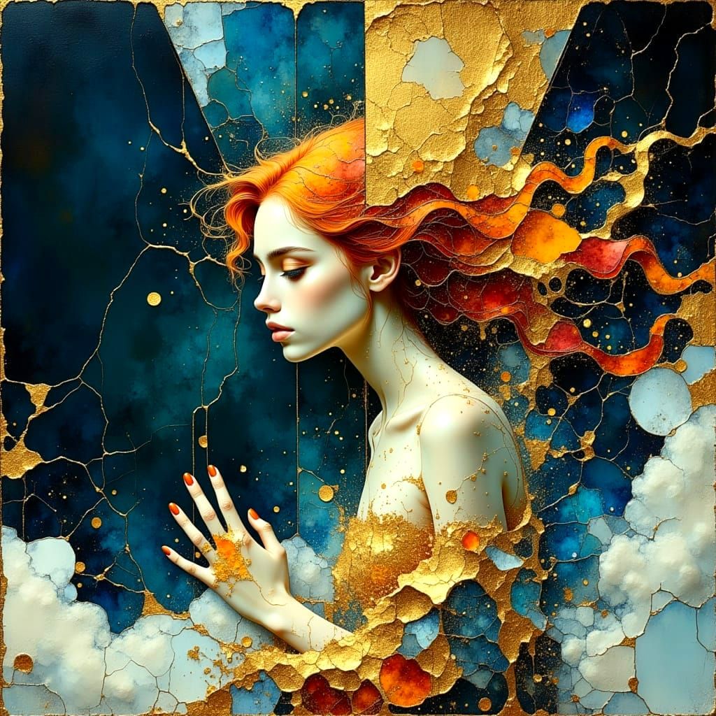 Timeless Love in Crinkled Metallics