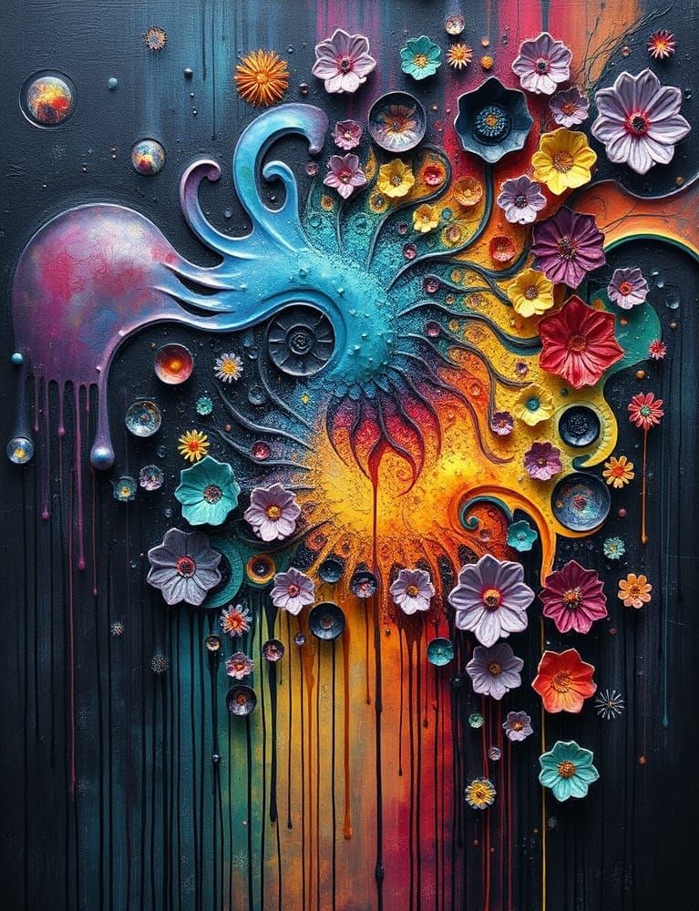 Drippy Fractal Assemblage