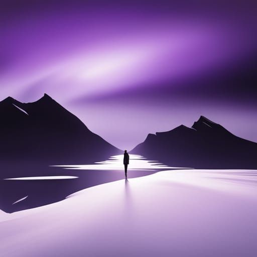 Purple Sign on Purple Background