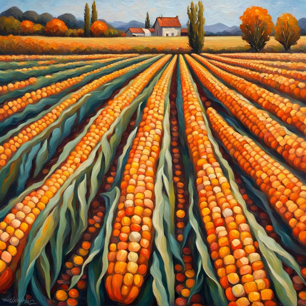 Corn rows