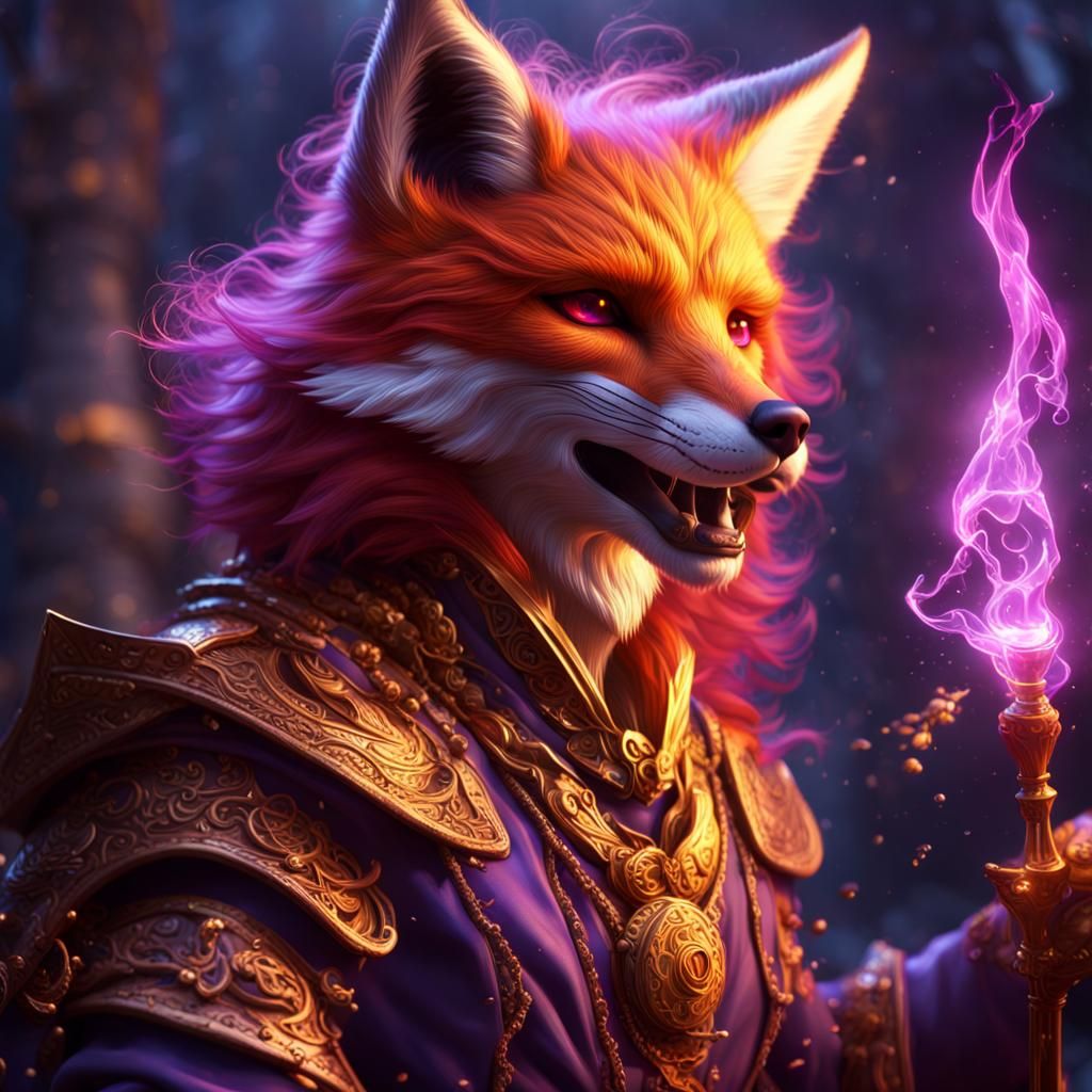 Crimson Flare Fox of Dark Magic