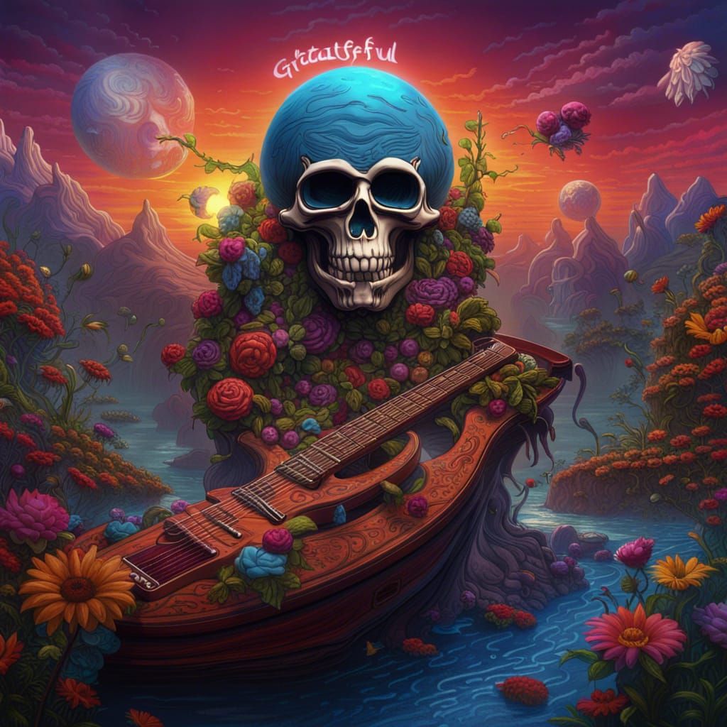Grateful Dead Album Cover Art in Unreal Engine 5