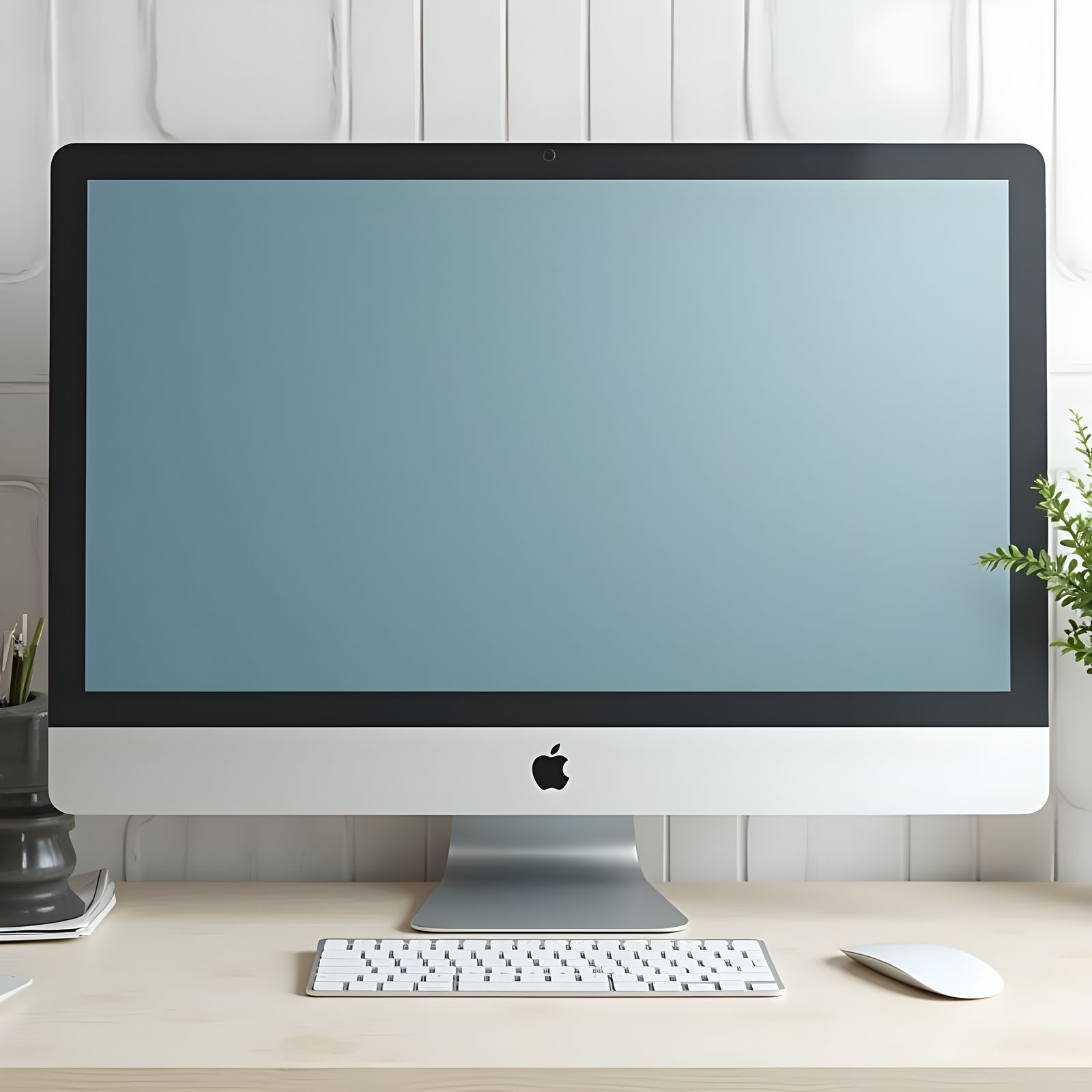 Modern Wide Screen Monitor Close-Up