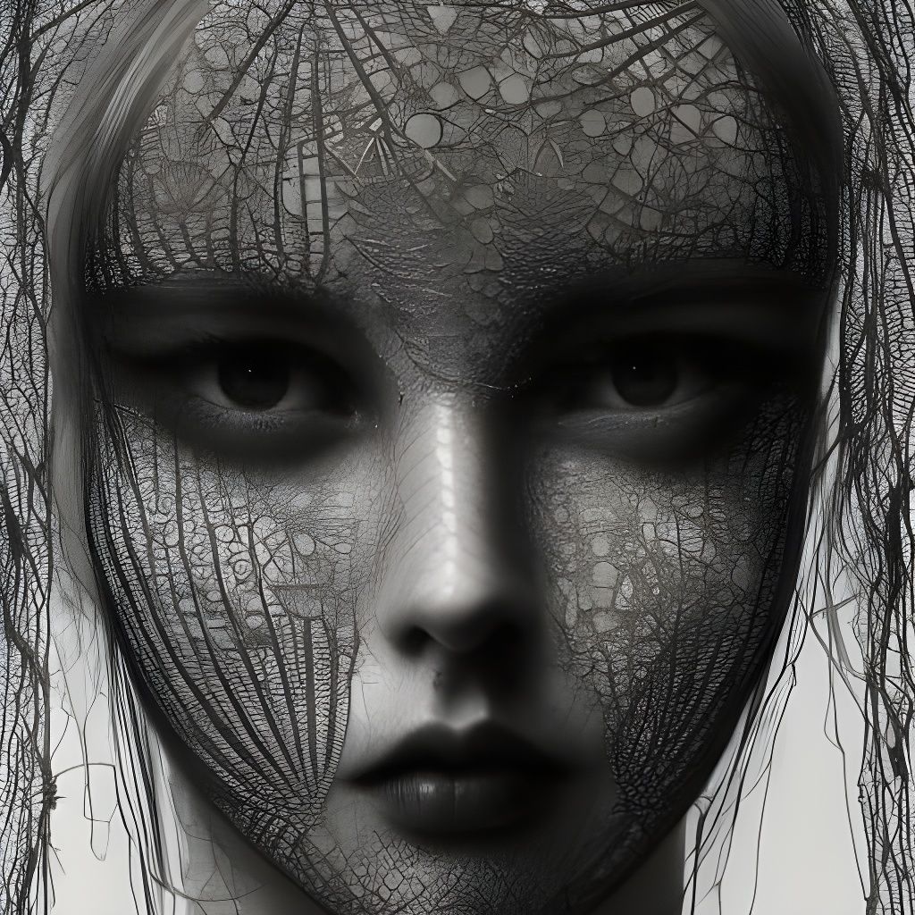 Exploding Angelic Figure in Detailed Photographic Style