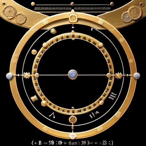 Abstract Lissajous Curves Pattern with Circular Shapes