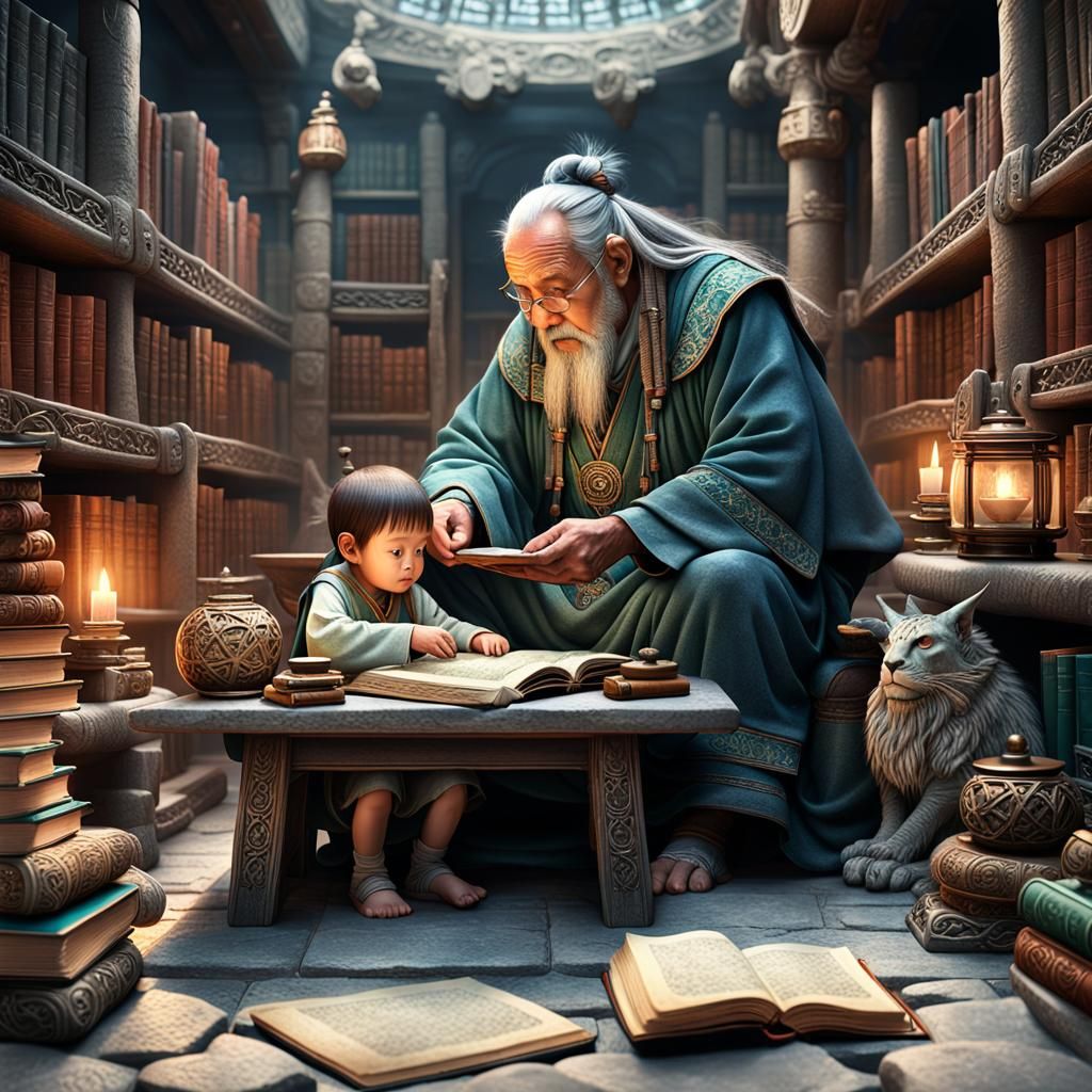 Ancient Chinese library