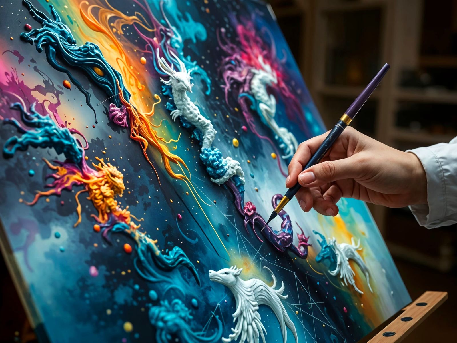 Ethereal Fantasy World Takes Shape in Vibrant Hues