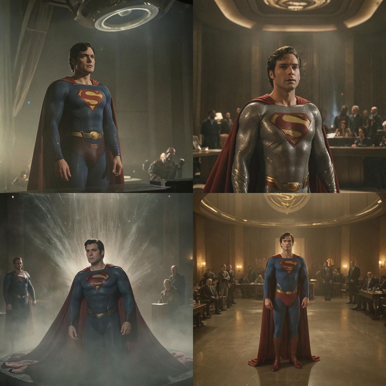 Superman as Ghost Witnessing Jor-El on Krypton