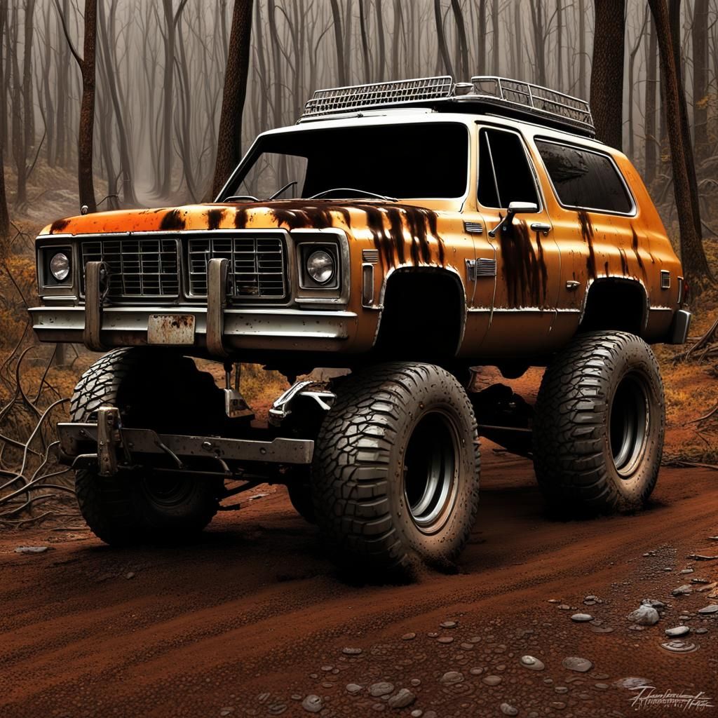 Apocalyptic 1975 K5 Blazer Chase Scene