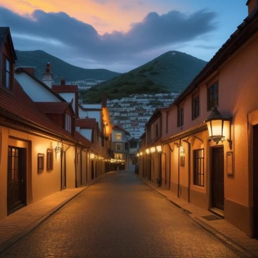 Fantasy Harbour Sunset: 3D CGI Masterpiece