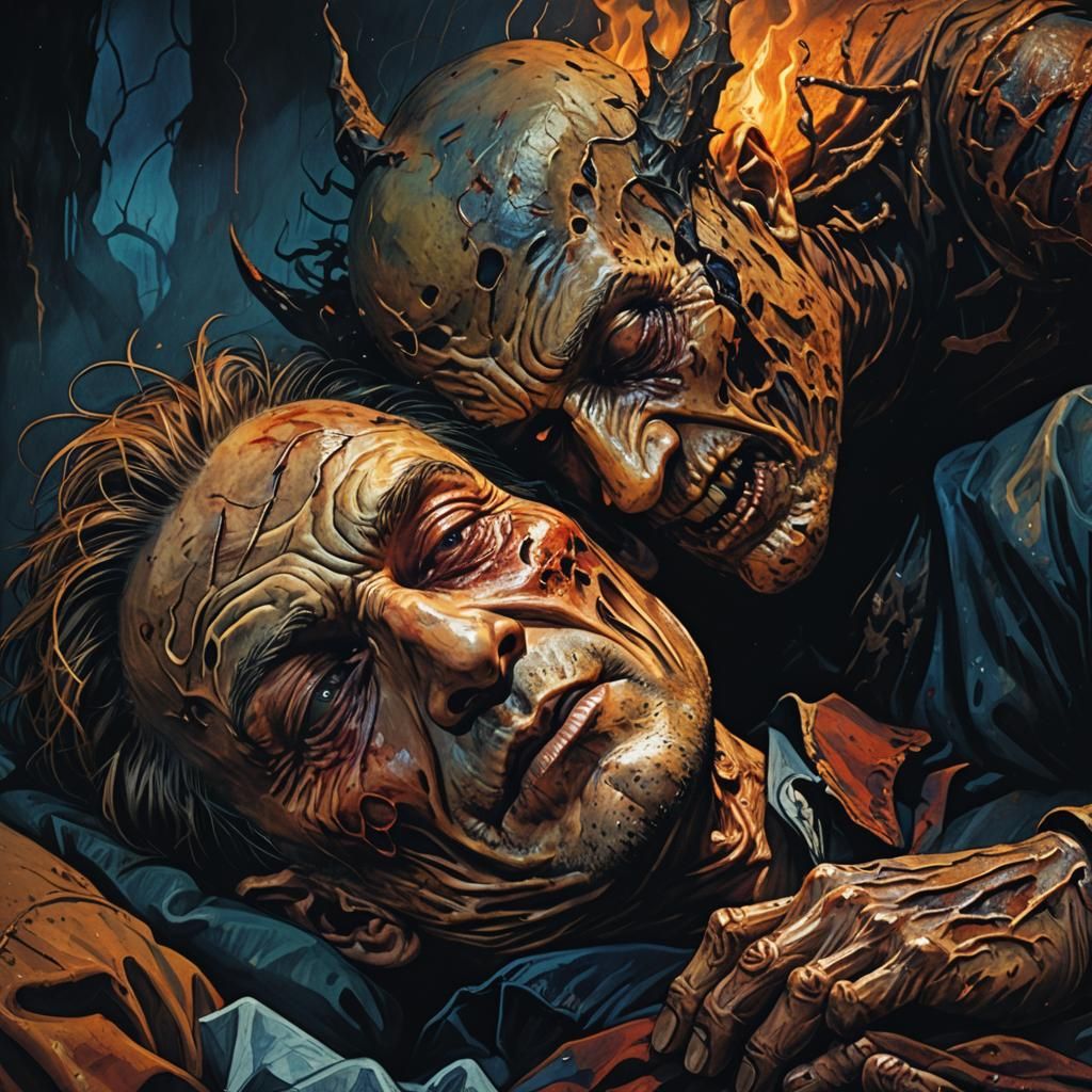 Freddy Krueger Looms in Dark Fantasy Dreamscape