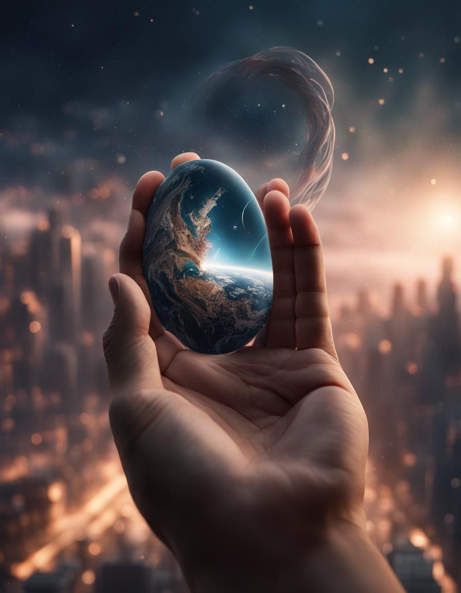 Universe in Hand: Epic Digital Matte Painting