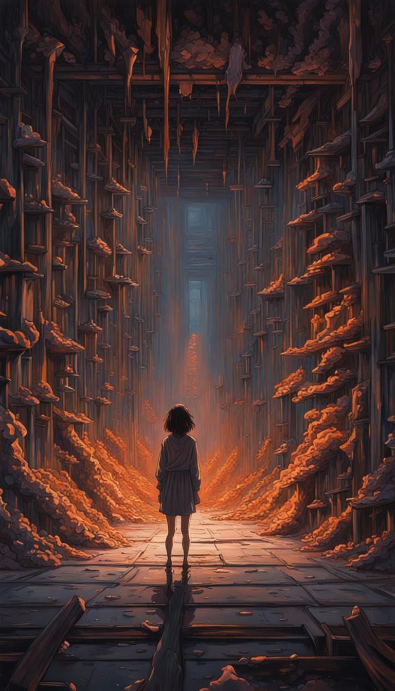 Anime Space Girl in Rock Opera, Digital Art