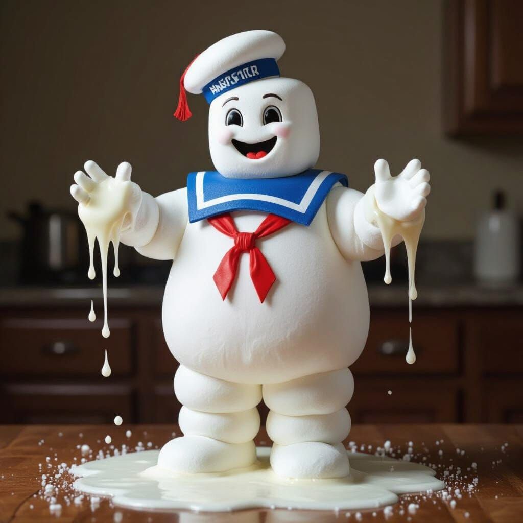 Melting Stay Puft Marshmallow Man