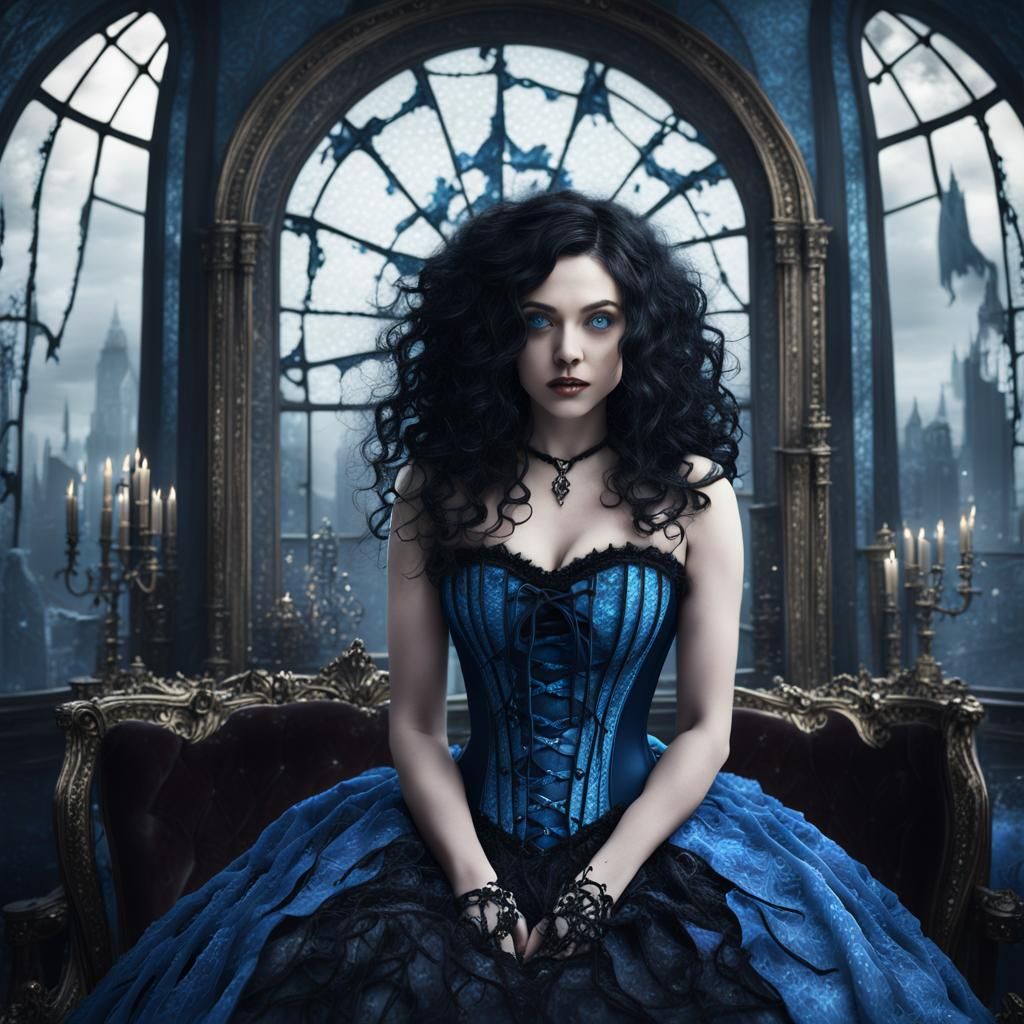 Haunted Alice in a Gothic Fairytale Portrait