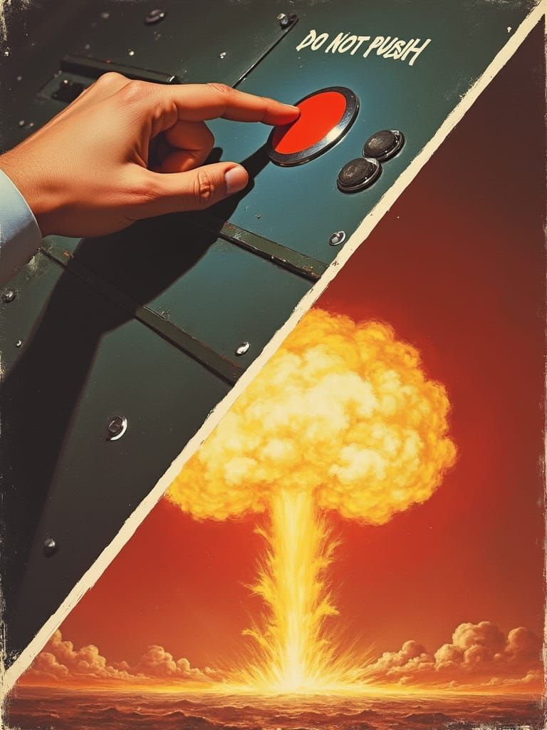 1950s-Style Nuclear Explosion and Control Panel