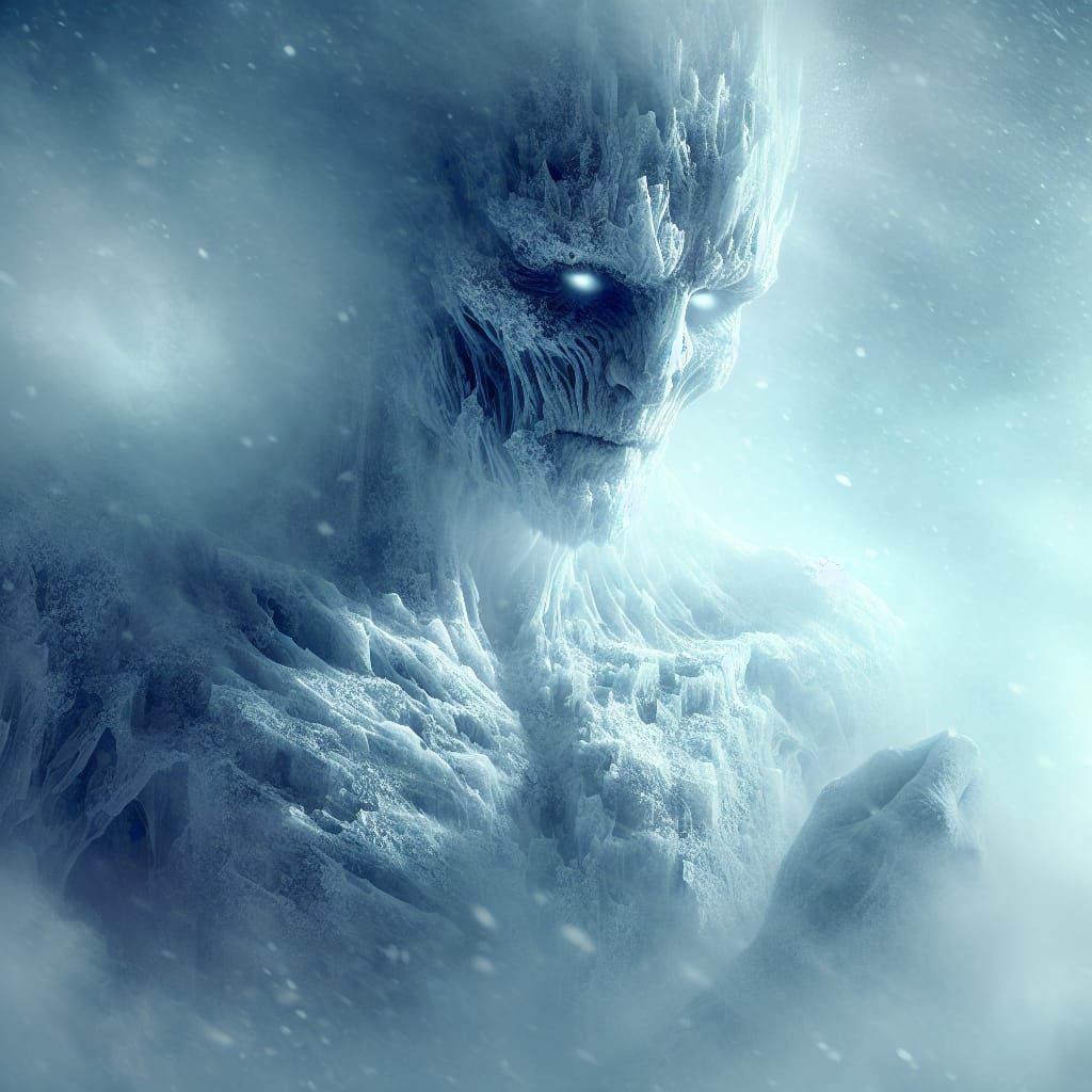 Ethereal Frost Colossus Radiates Icy Aura