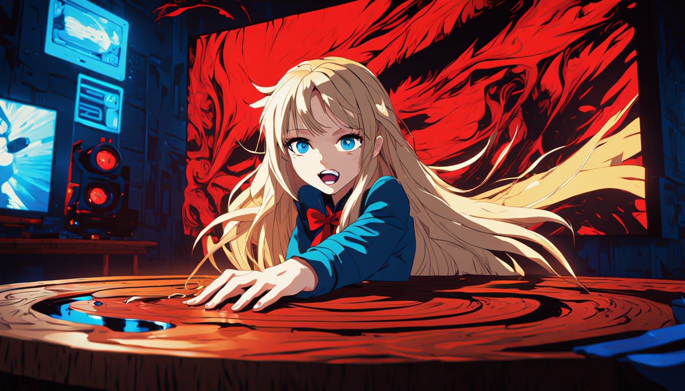 Temptation's Edge: A Daring Anime Moment