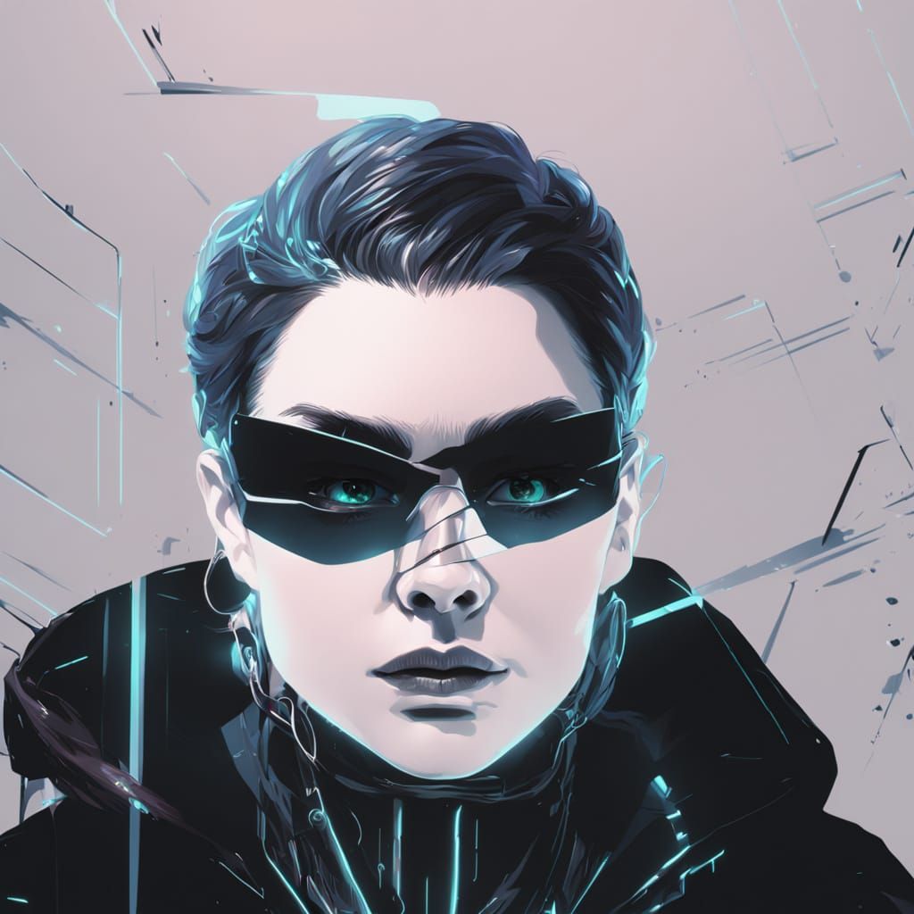 Amy Lee Scans Futuristic Module in Digital Painting