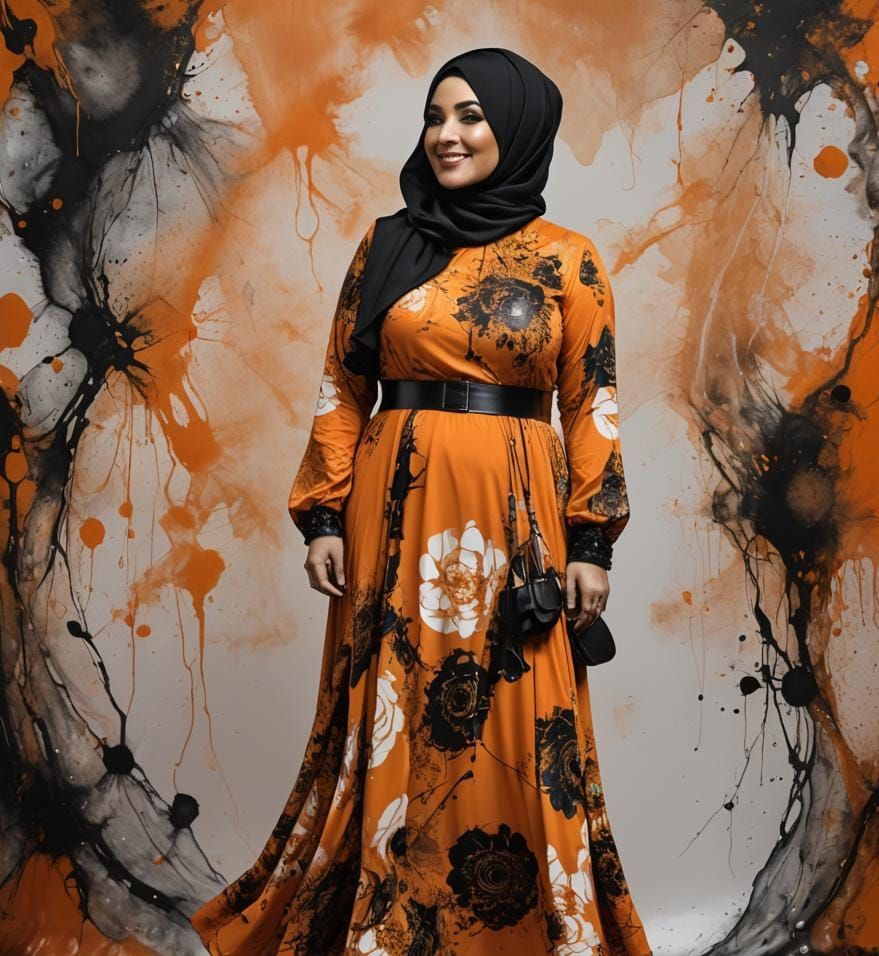 Hypernatural Woman Portrait in Pop Art Style