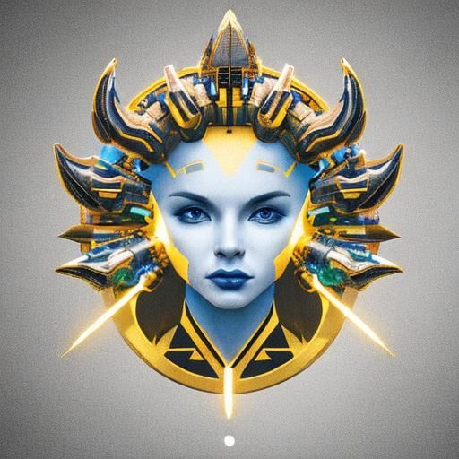 Psychedelic Carnival of Calligraphic Symbols in 3D