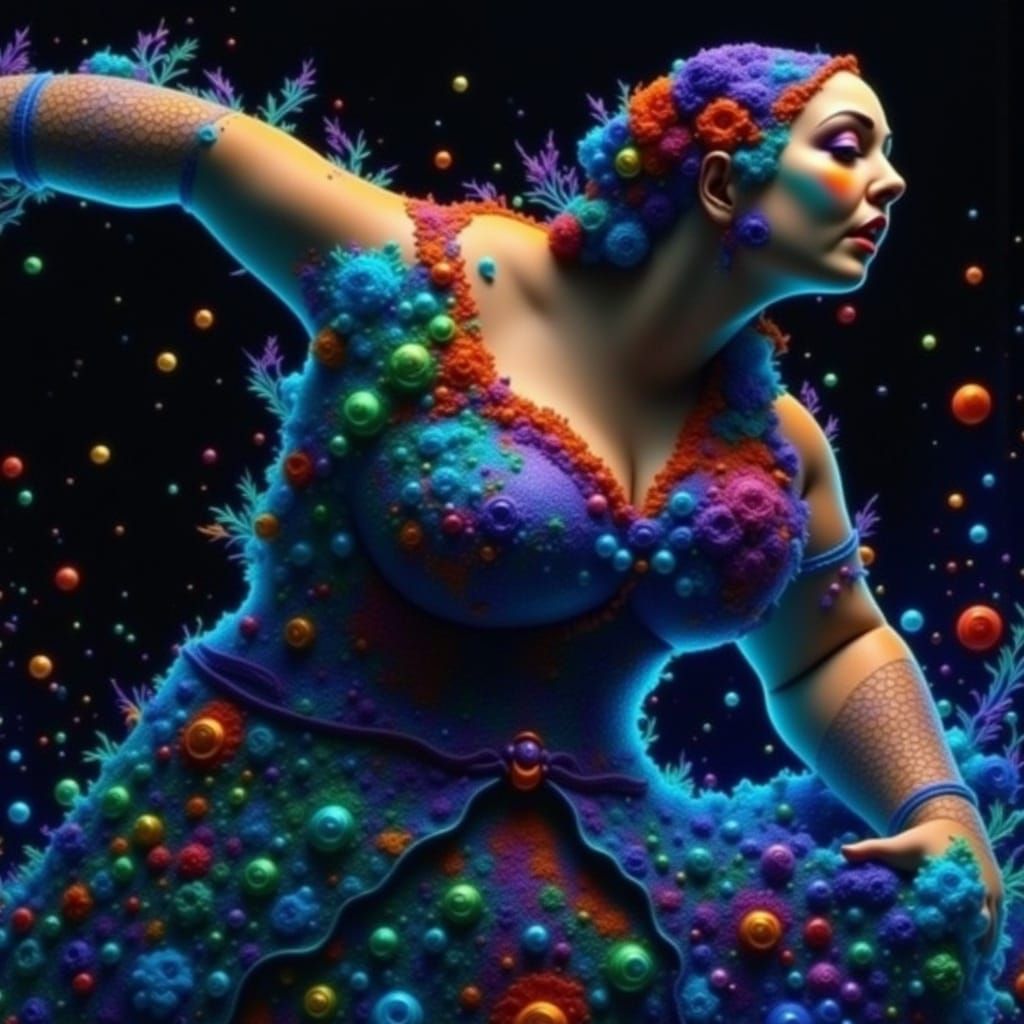 Abstract Flowing Lines in Futuristic Style