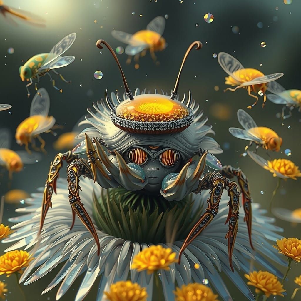 Enchanted Firefly in Mystic Flame