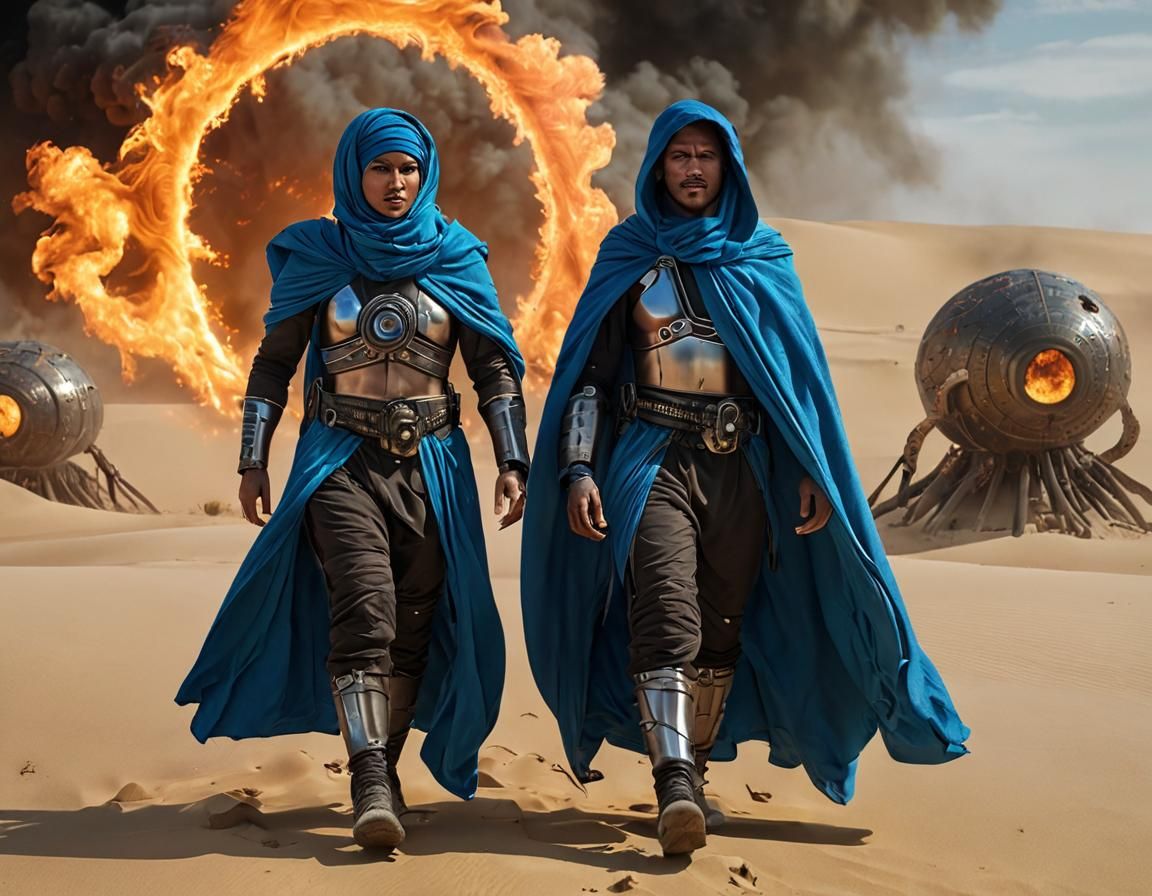 Arrakis in flames