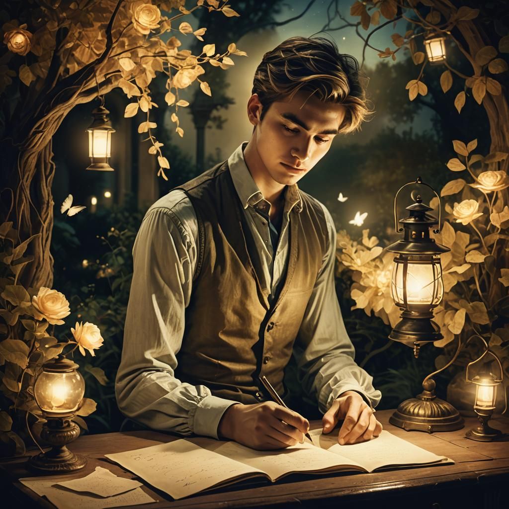 Romantic Surrealism: Letter by Lantern Light