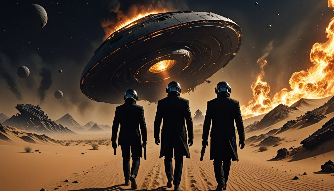 Men in Black Retrieve Alien Artifact