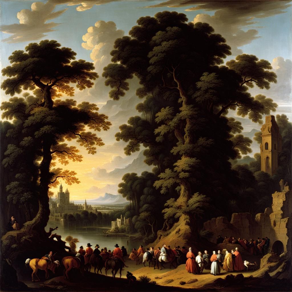 Eldritch Forest in Baroque Style